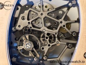 RM035-02 RG SONIC Best Edition Skeleton Dial on Black Rubber Strap Clone RMUL1 - Image 18