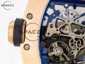 RM035-02 RG SONIC Best Edition Skeleton Dial on Black Rubber Strap Clone RMUL1 - Image 19