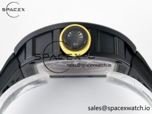 RM035-02 Black Ceramic SONIC Best Edition Skeleton Dial on Black Rubber Strap Clone RMUL1 - Image 15
