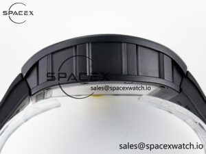 RM035-02 Black Ceramic SONIC Best Edition Skeleton Dial on Black Rubber Strap Clone RMUL1 - Image 14