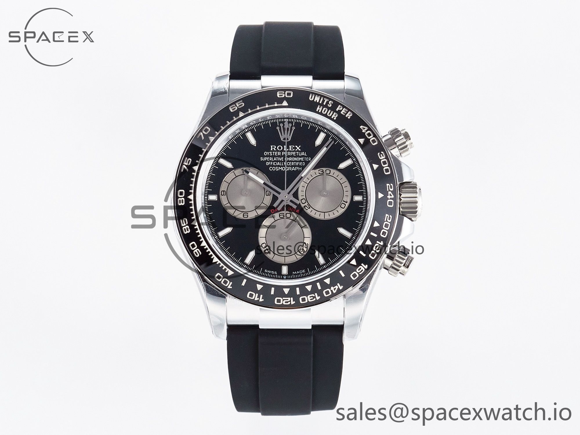 IMG_0388 拷贝 Daytona 126519 QF 1:1 Best Edition Black/Silver Dial on Oysterflex Strap SH4131 V6(Gain Weight) - Image 1