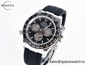 Daytona 126519 QF 1:1 Best Edition Black/Silver Dial on Oysterflex Strap SH4131 V6(Gain Weight) - Image 4