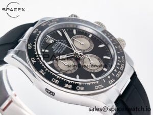 Daytona 126519 QF 1:1 Best Edition Black/Silver Dial on Oysterflex Strap SH4131 V6(Gain Weight) - Image 6
