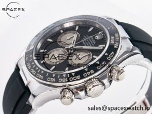 Daytona 126519 QF 1:1 Best Edition Black/Silver Dial on Oysterflex Strap SH4131 V6(Gain Weight) - Image 5