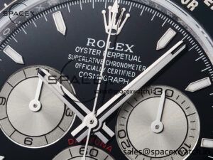 Daytona 126519 QF 1:1 Best Edition Black/Silver Dial on Oysterflex Strap SH4131 V6(Gain Weight) - Image 9