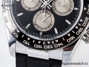 Daytona 126519 QF 1:1 Best Edition Black/Silver Dial on Oysterflex Strap SH4131 V6(Gain Weight) - Image 11