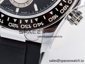 Daytona 126519 QF 1:1 Best Edition Black/Silver Dial on Oysterflex Strap SH4131 V6(Gain Weight) - Image 13