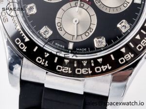 Daytona 126519 QF 1:1 Best Edition Black/Silver Diamonds Dial on Oysterflex Strap SH4131 V6(Gain Weight) - Image 11
