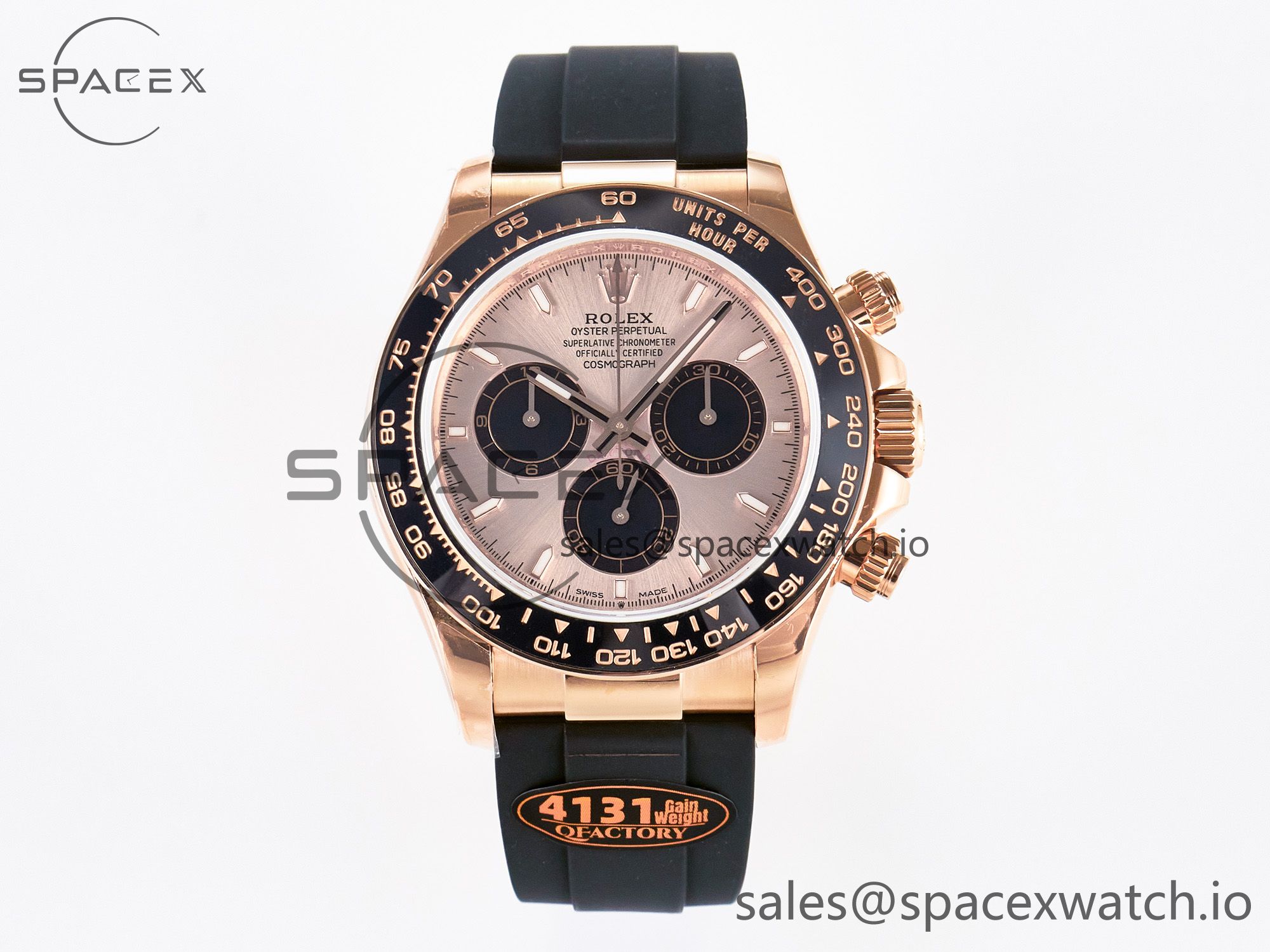 IMG_0424 拷贝 Daytona 126515 QF 1:1 Best Edition RG/Black Dial on Oysterflex Strap SH4131 V6(Gain Weight) - Image 1