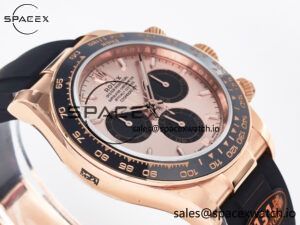 Daytona 126515 QF 1:1 Best Edition RG/Black Dial on Oysterflex Strap SH4131 V6(Gain Weight) - Image 6