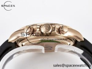 Daytona 126515 QF 1:1 Best Edition RG/Black Dial on Oysterflex Strap SH4131 V6(Gain Weight) - Image 15