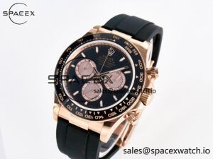 Daytona 126515 QF 1:1 Best Edition Black/RG Dial on Oysterflex Strap SH4131 V6 (Gain Weight) - Image 4