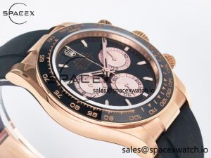 Daytona 126515 QF 1:1 Best Edition Black/RG Dial on Oysterflex Strap SH4131 V6 (Gain Weight) - Image 6