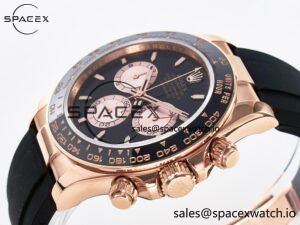 Daytona 126515 QF 1:1 Best Edition Black/RG Dial on Oysterflex Strap SH4131 V6 (Gain Weight) - Image 5