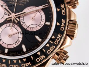 Daytona 126515 QF 1:1 Best Edition Black/RG Dial on Oysterflex Strap SH4131 V6 (Gain Weight) - Image 10
