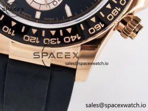Daytona 126515 QF 1:1 Best Edition Black/RG Dial on Oysterflex Strap SH4131 V6 (Gain Weight) - Image 13