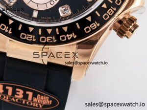 Daytona 126515 QF 1:1 Best Edition Black/RG Diamonds Dial on Oysterflex Strap SH4131 V6(Gain Weight) - Image 13