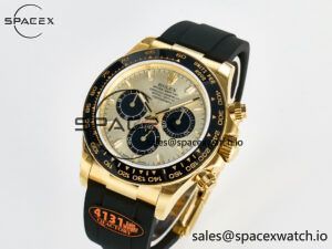Daytona 126518 QF 1:1 Best Edition YG/Black Dial on Oysterflex Strap SH4131 V6(Gain Weight) - Image 4