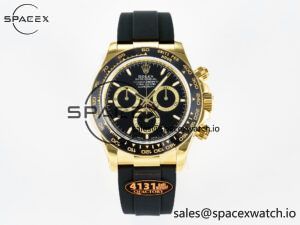 Daytona 126518 QF 1:1 Best Edition Black Dial on Oysterflex Strap SH4131 V6(Gain Weight)