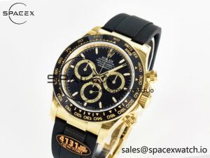 Daytona 126518 QF 1:1 Best Edition Black Dial on Oysterflex Strap SH4131 V6(Gain Weight) - Image 4
