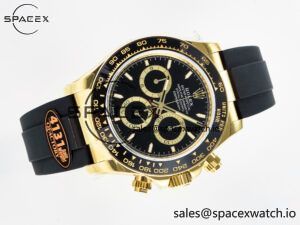 Daytona 126518 QF 1:1 Best Edition Black Dial on Oysterflex Strap SH4131 V6(Gain Weight) - Image 8