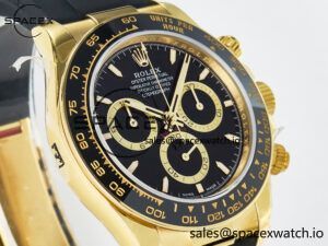 Daytona 126518 QF 1:1 Best Edition Black Dial on Oysterflex Strap SH4131 V6(Gain Weight) - Image 3