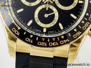 Daytona 126518 QF 1:1 Best Edition Black Dial on Oysterflex Strap SH4131 V6(Gain Weight) - Image 11
