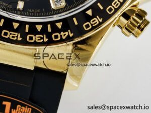 Daytona 126518 QF 1:1 Best Edition Black/YG Diamonds Dial on Oysterflex Strap SH4131 V6(Gain Weight) - Image 13