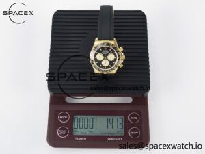 Daytona 126518 QF 1:1 Best Edition Black/YG Dial on Oysterflex Strap SH4131 V6(Gain Weight) - Image 35