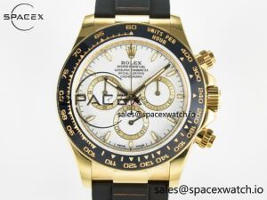 Daytona 126518 QF 1:1 Best Edition White Dial on Oysterflex Strap SH4131 V6(Gain Weight) - Image 2