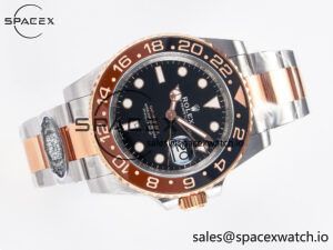GMT-Master II 126711 CHNR Black/Brown Ceramic Clean 1:1 Best Edition on SS/RG Bracelet DD3285 - Image 8