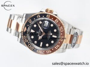 GMT-Master II 126711 CHNR Black/Brown Ceramic Clean 1:1 Best Edition on SS/RG Bracelet DD3285 - Image 7