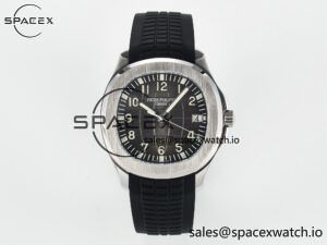 Aquanaut 5167A SS ZF 1:1 Best Edition Black Dial on Black Rubber Strap 26-330