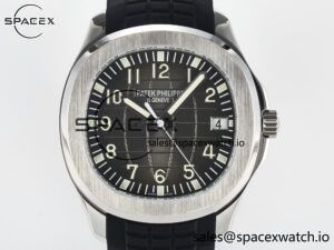 Aquanaut 5167A SS ZF 1:1 Best Edition Black Dial on Black Rubber Strap 26-330 - Image 2