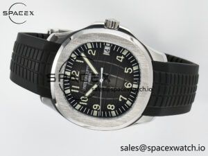 Aquanaut 5167A SS ZF 1:1 Best Edition Black Dial on Black Rubber Strap 26-330 - Image 7