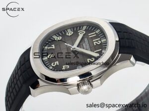 Aquanaut 5167A SS ZF 1:1 Best Edition Black Dial on Black Rubber Strap 26-330 - Image 5