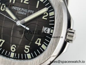 Aquanaut 5167A SS ZF 1:1 Best Edition Black Dial on Black Rubber Strap 26-330 - Image 10