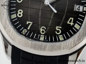 Aquanaut 5167A SS ZF 1:1 Best Edition Black Dial on Black Rubber Strap 26-330 - Image 11