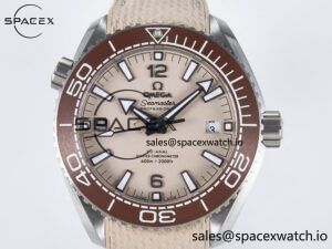 Planet Ocean 43.5mm SS VSF 1:1 Best Edition Brown Bezel Sand Dial on Sand Rubber Strap A8900 Super Clone - Image 2