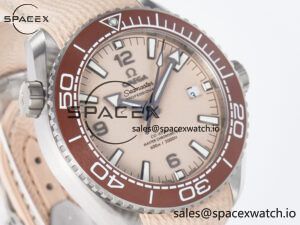 Planet Ocean 43.5mm SS VSF 1:1 Best Edition Brown Bezel Sand Dial on Sand Rubber Strap A8900 Super Clone - Image 3