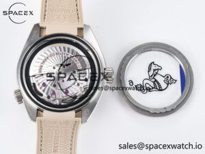 Planet Ocean 43.5mm SS VSF 1:1 Best Edition Brown Bezel Sand Dial on Sand Rubber Strap A8900 Super Clone - Image 17