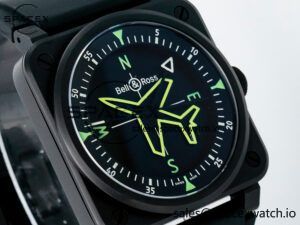 BR-03 Gyrocompass BRF 1:1 Best Edition Black Dial on Black Rubber Strap MIYOTA 9015 - Image 3