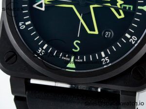 BR-03 Gyrocompass BRF 1:1 Best Edition Black Dial on Black Rubber Strap MIYOTA 9015 - Image 10