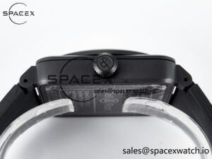 BR-03 Gyrocompass BRF 1:1 Best Edition Black Dial on Black Rubber Strap MIYOTA 9015 - Image 13