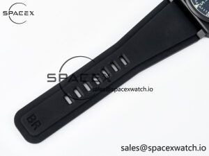 BR-03 Gyrocompass BRF 1:1 Best Edition Black Dial on Black Rubber Strap MIYOTA 9015 - Image 16