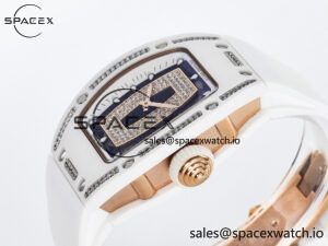 RM 007 Automatic Ladies White Ceramic Diamond Bezel Diamond Jasper - Image 5