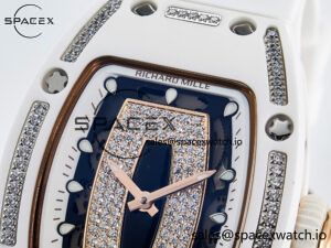 RM 007 Automatic Ladies White Ceramic Diamond Bezel Diamond Jasper - Image 7