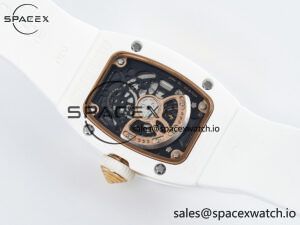 RM 007 Automatic Ladies White Ceramic Diamond Bezel Diamond Jasper - Image 12