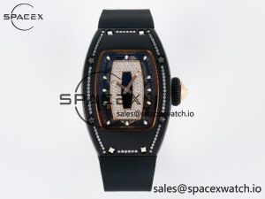 RM 007 Automatic Ladies Ceramique Noire Serti
