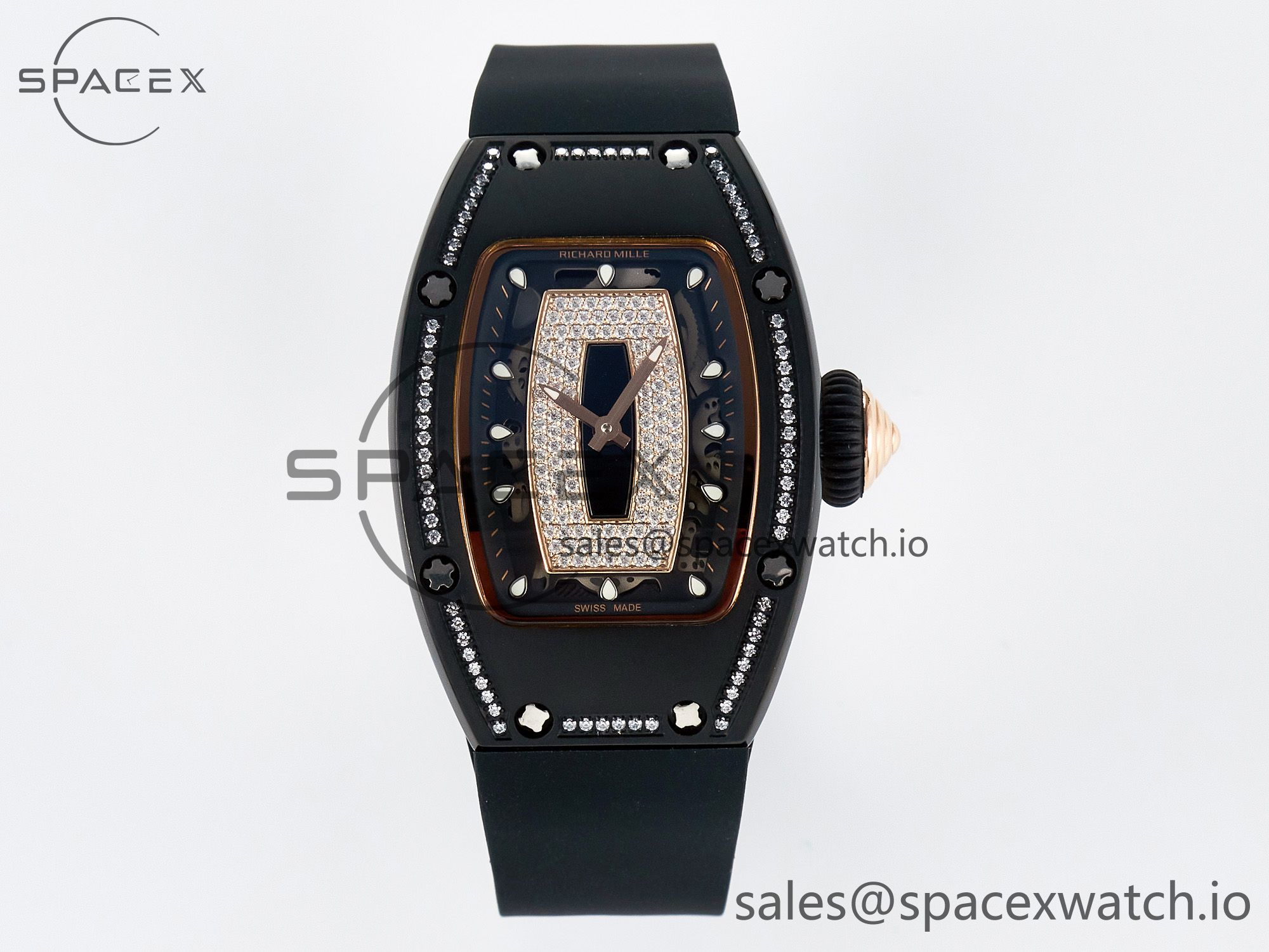 IMG_1174 拷贝 RM 007 Automatic Ladies Ceramique Noire Serti - Image 1